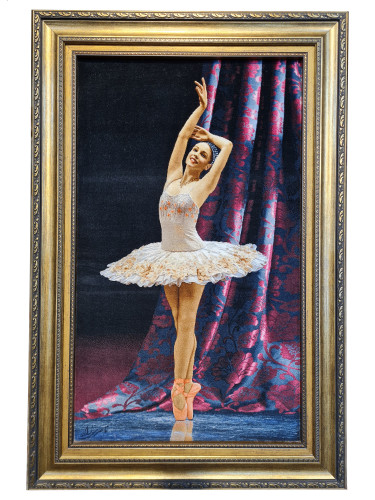 تابلو فرش دستباف بافت تبریز طرح رقص باله مارک ناصری زاده